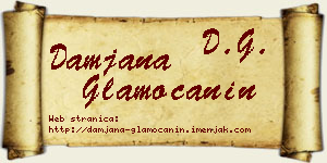 Damjana Glamočanin vizit kartica